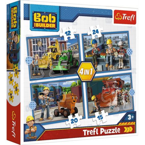 Puzzle Trefl 4w1 Bob Budowniczy